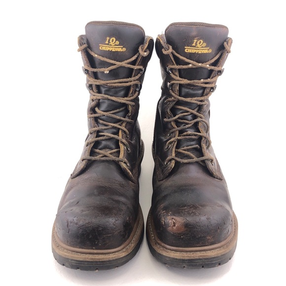 Chippewa Hador 8" Steel Toe Logger Work Boots 9.5M - Picture 4 of 15